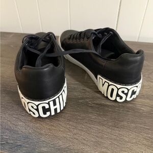 Moschino Black Sneakers with Bold Logo